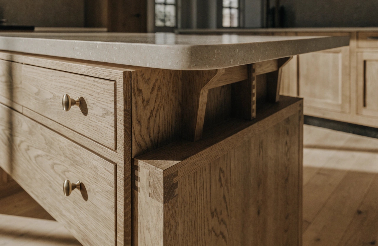 a-kitchen-island-bench-joinery-detail-in-a-new-bui Kitchen island joinery detail in a new build Illawarra home